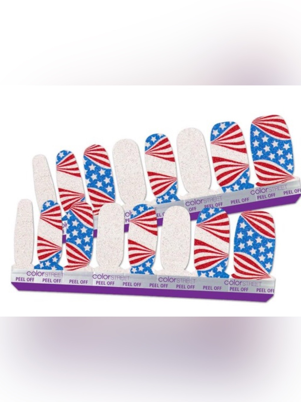 Color Street Red, White & Blue Star-Spangled Nail Strips - American Dream